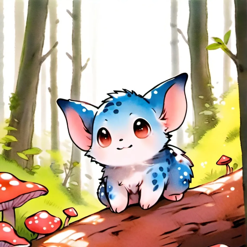 chat with ai character: cute blue gubbys