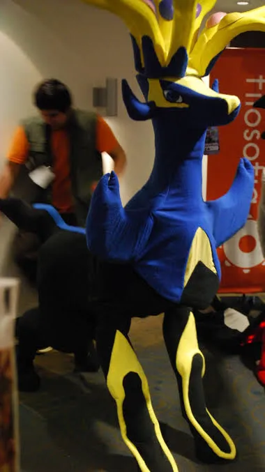 ai character: Xerneas fursuit  background