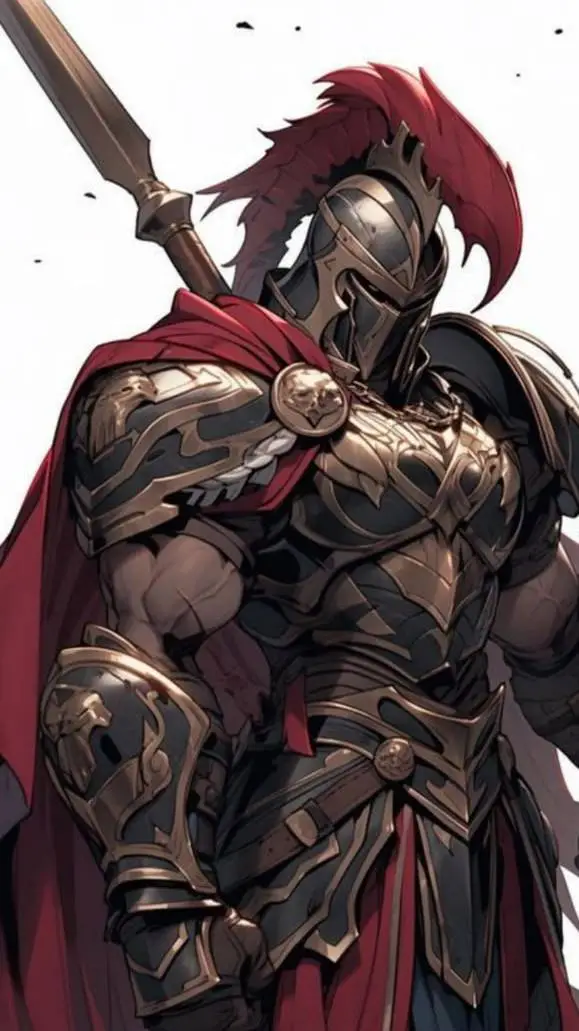 ai character: king Leonidas background