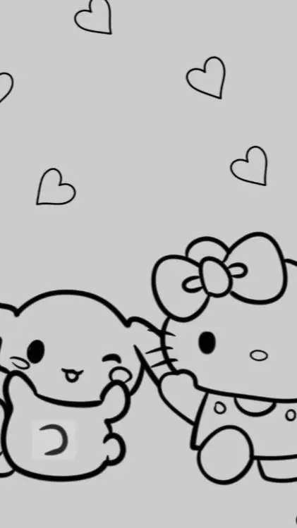 ai character: ❤🤍SANRIO 💙🤍 background