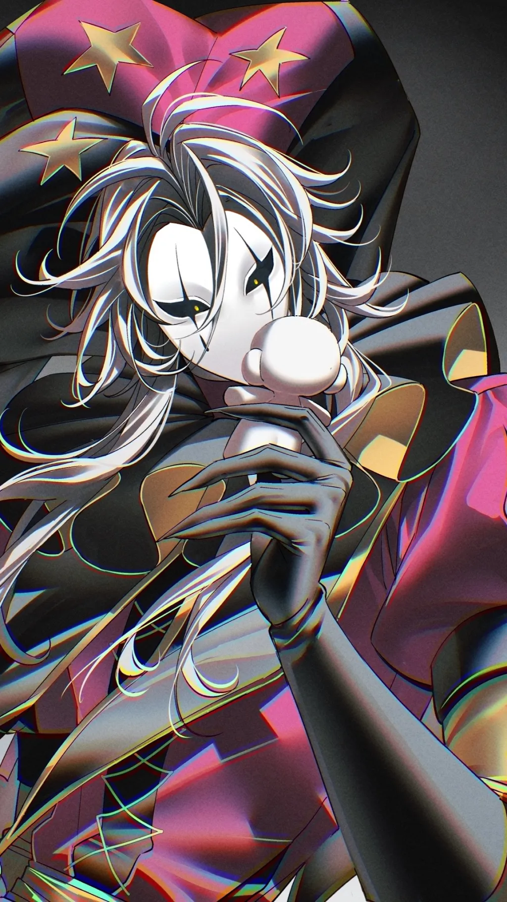 ai character: Pierrot  background