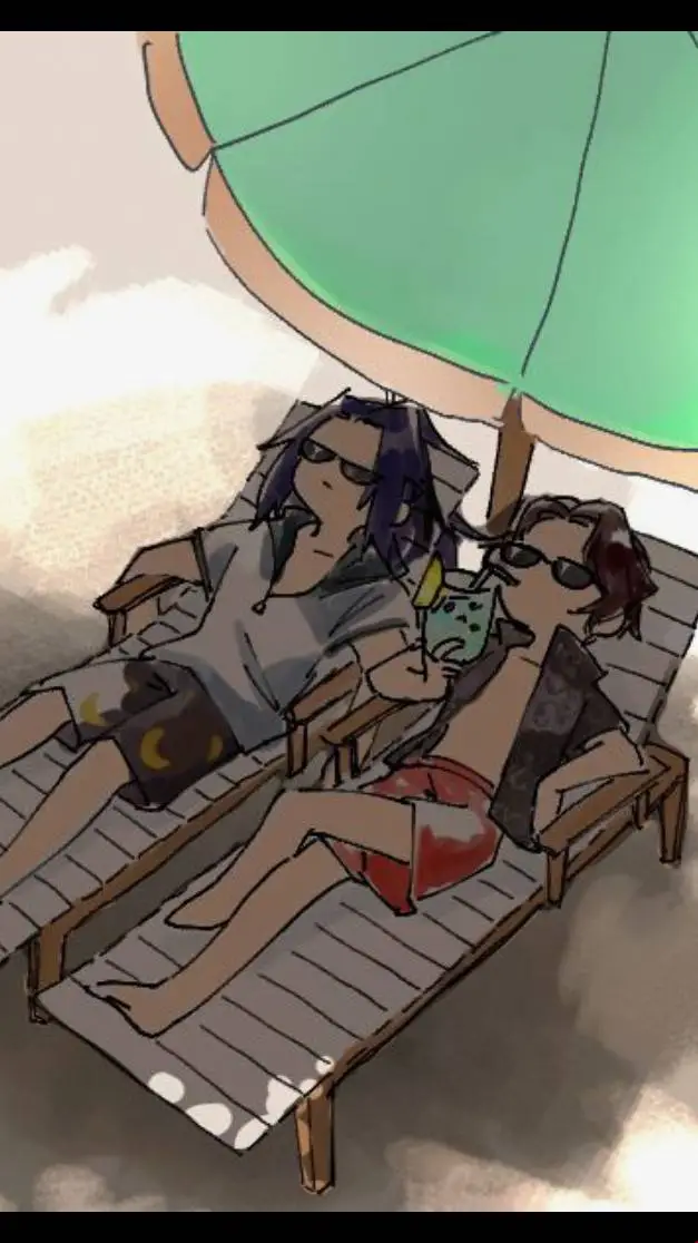 ai character: UPPER MOONS BEACH background