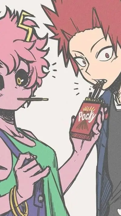 ai character: Mina and Kirishima background