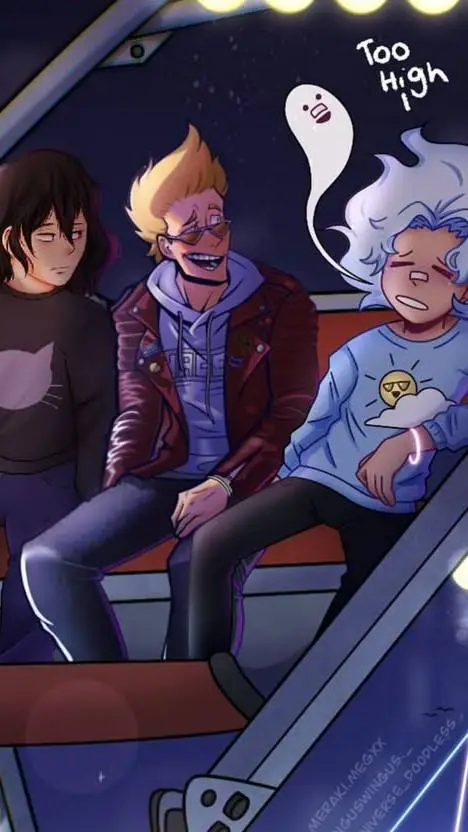 ai character: Carnival w friends background