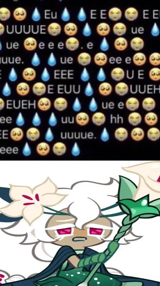 ai character: White Lily Cookie background