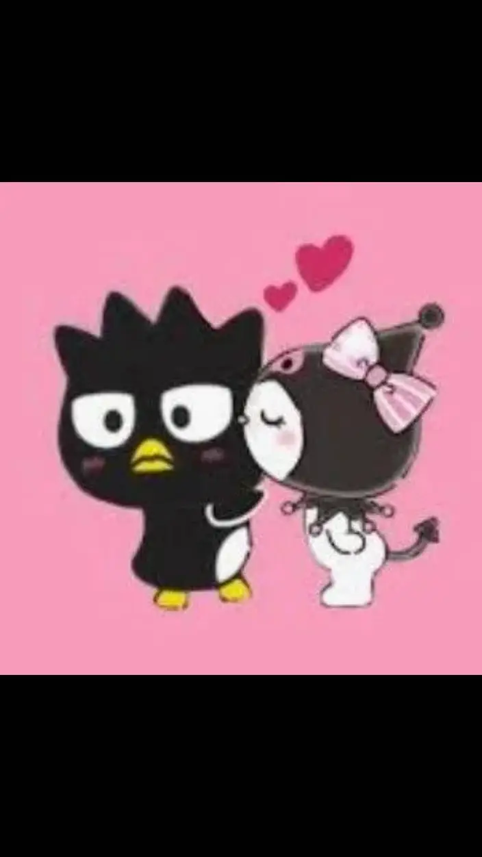 ai character: Kuromi and Badtz background