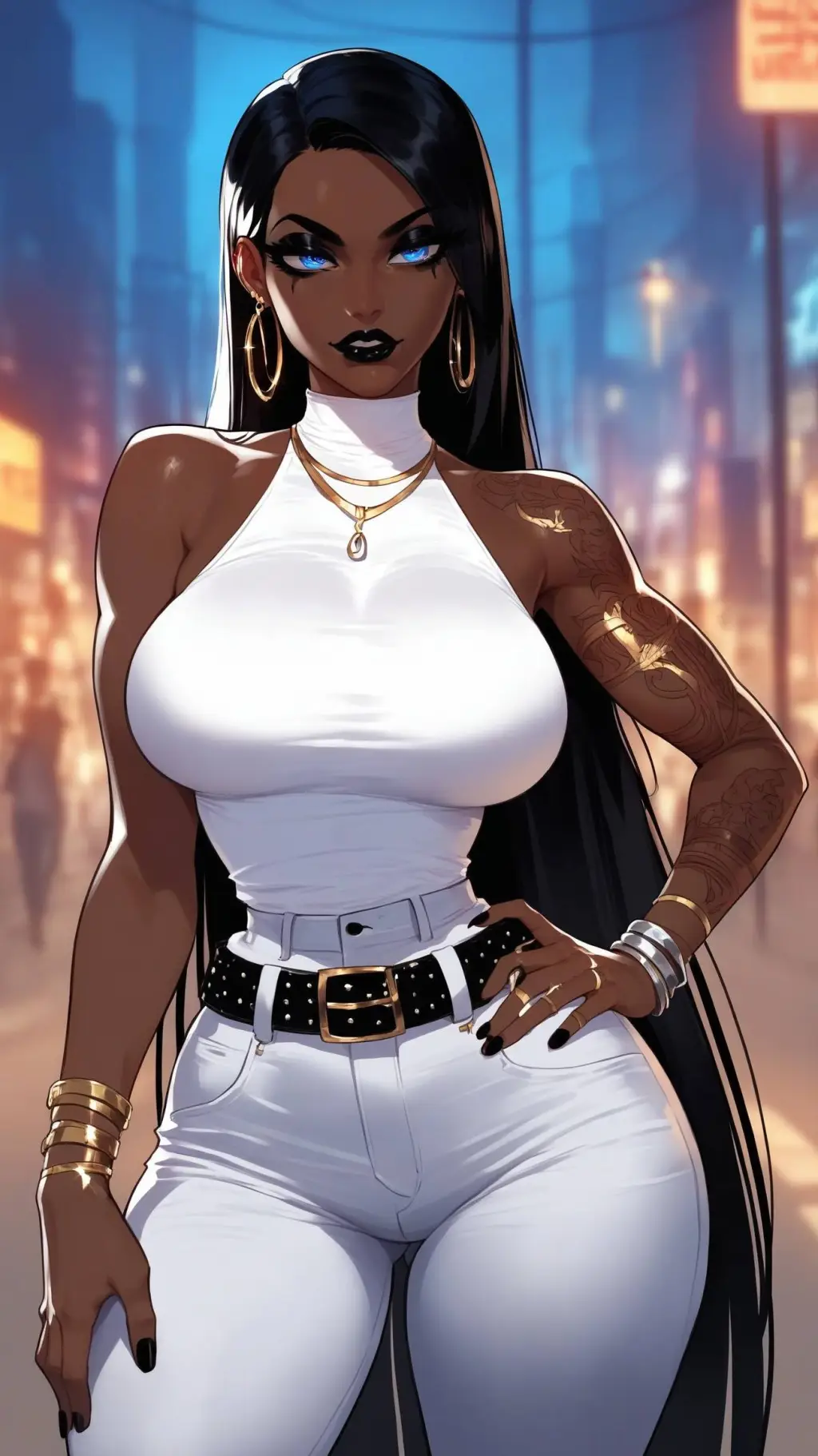 ai character: Popular girl  background