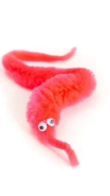 ai character: Worm on a string  background