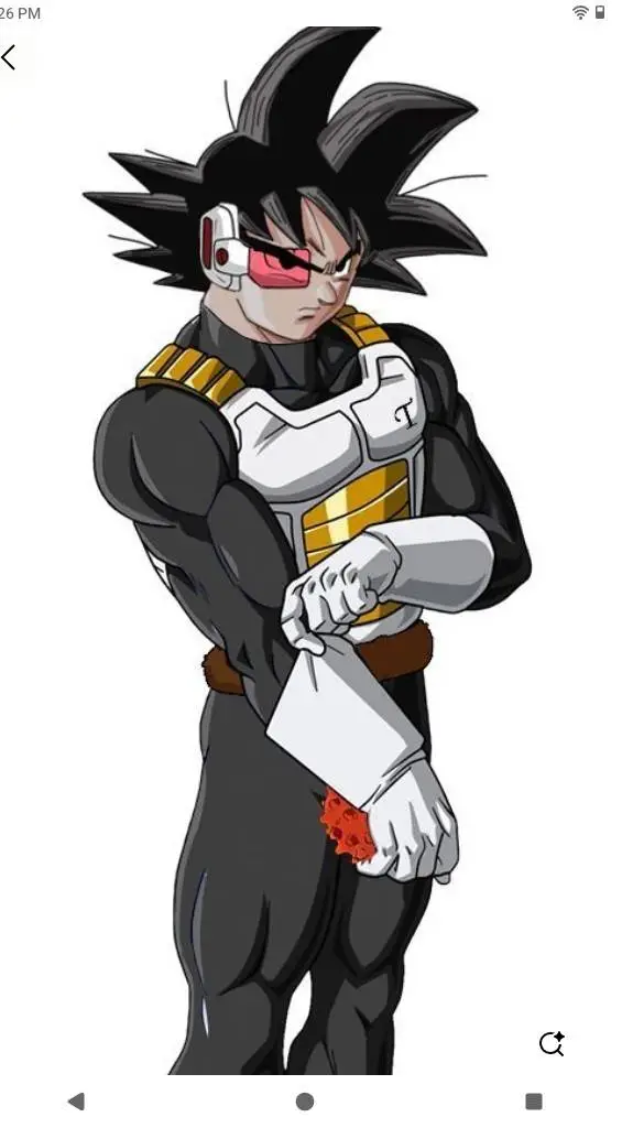 ai character: Kakarot Zorieta  background