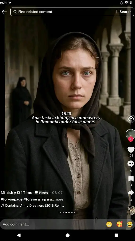 ai character: Anastasia  Adult background