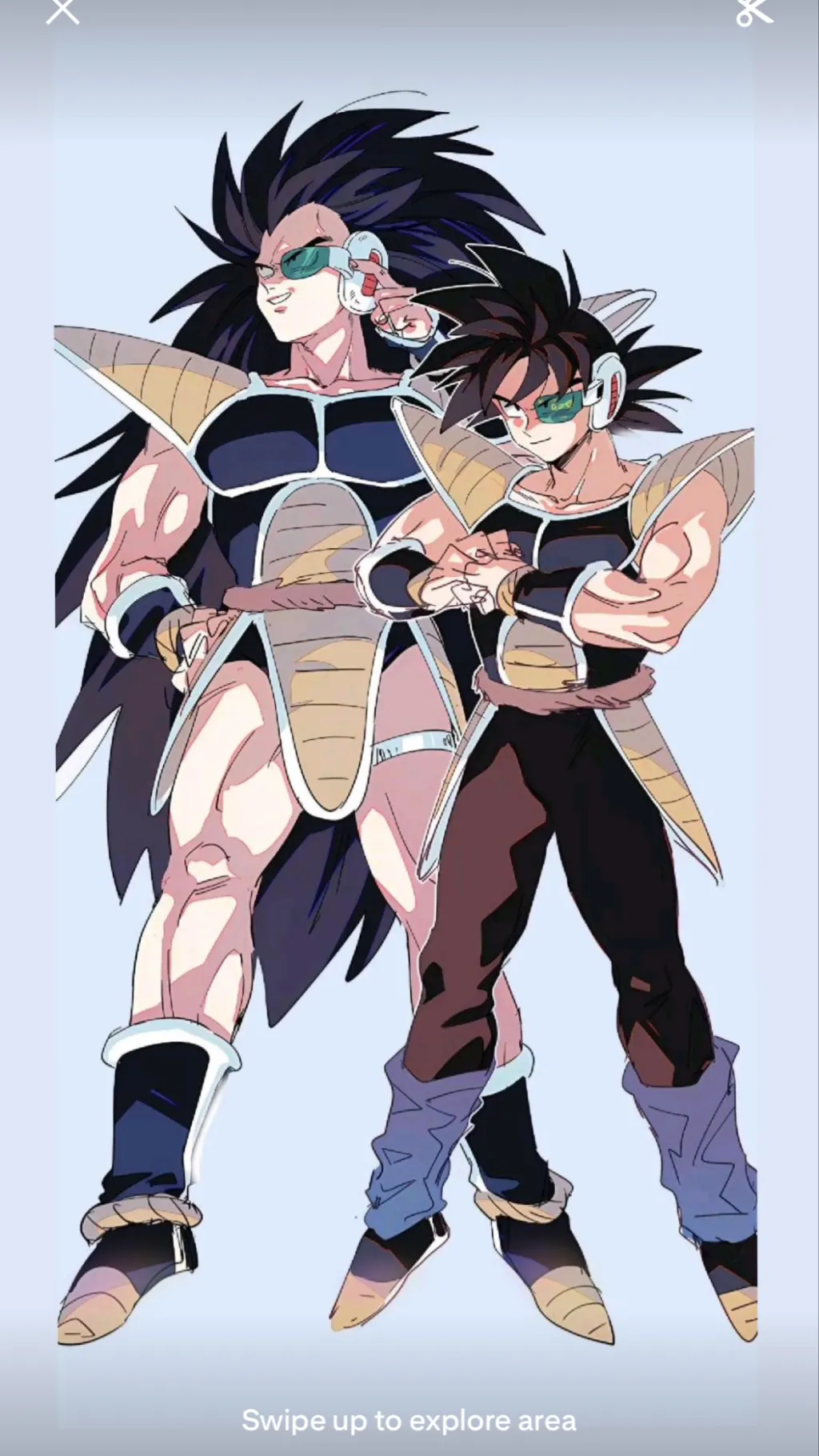 ai character: Saiyan brothers background