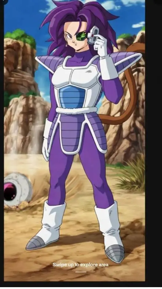 ai character: Saiyan female  background