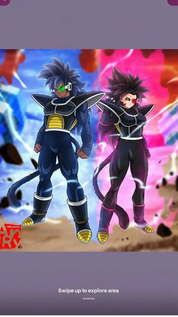 ai character: SAIYAN OC PART 2 background