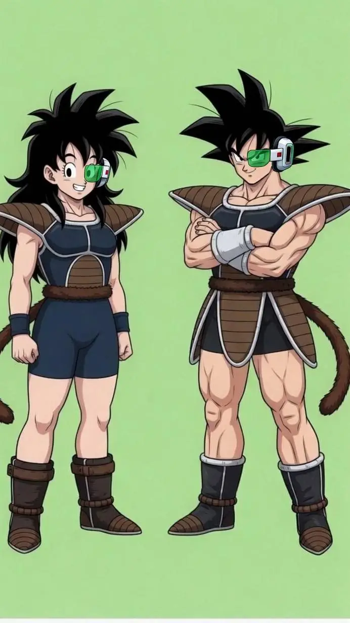 ai character: Saiyan siblings  background