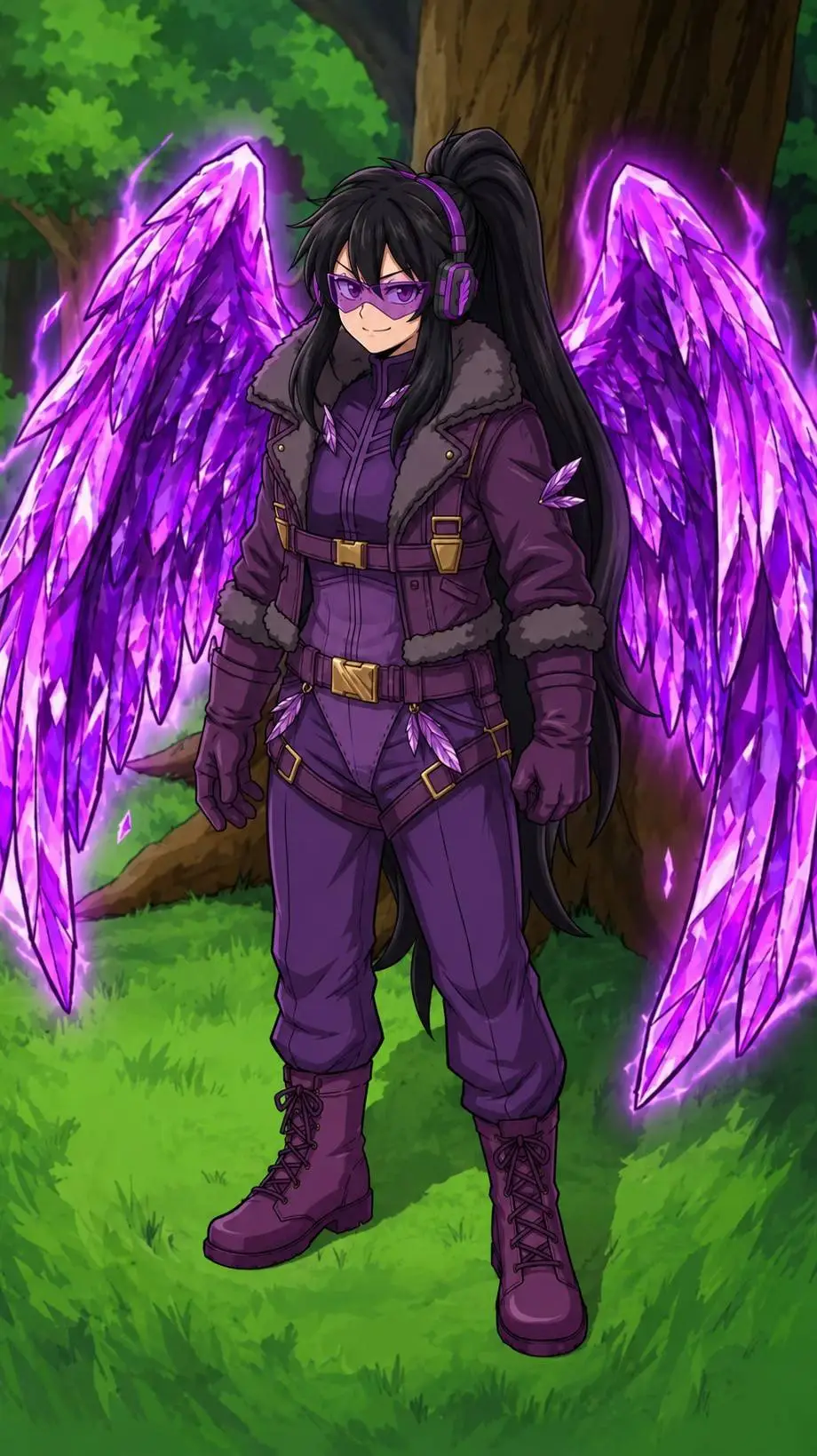 ai character: Maria Shimura  background