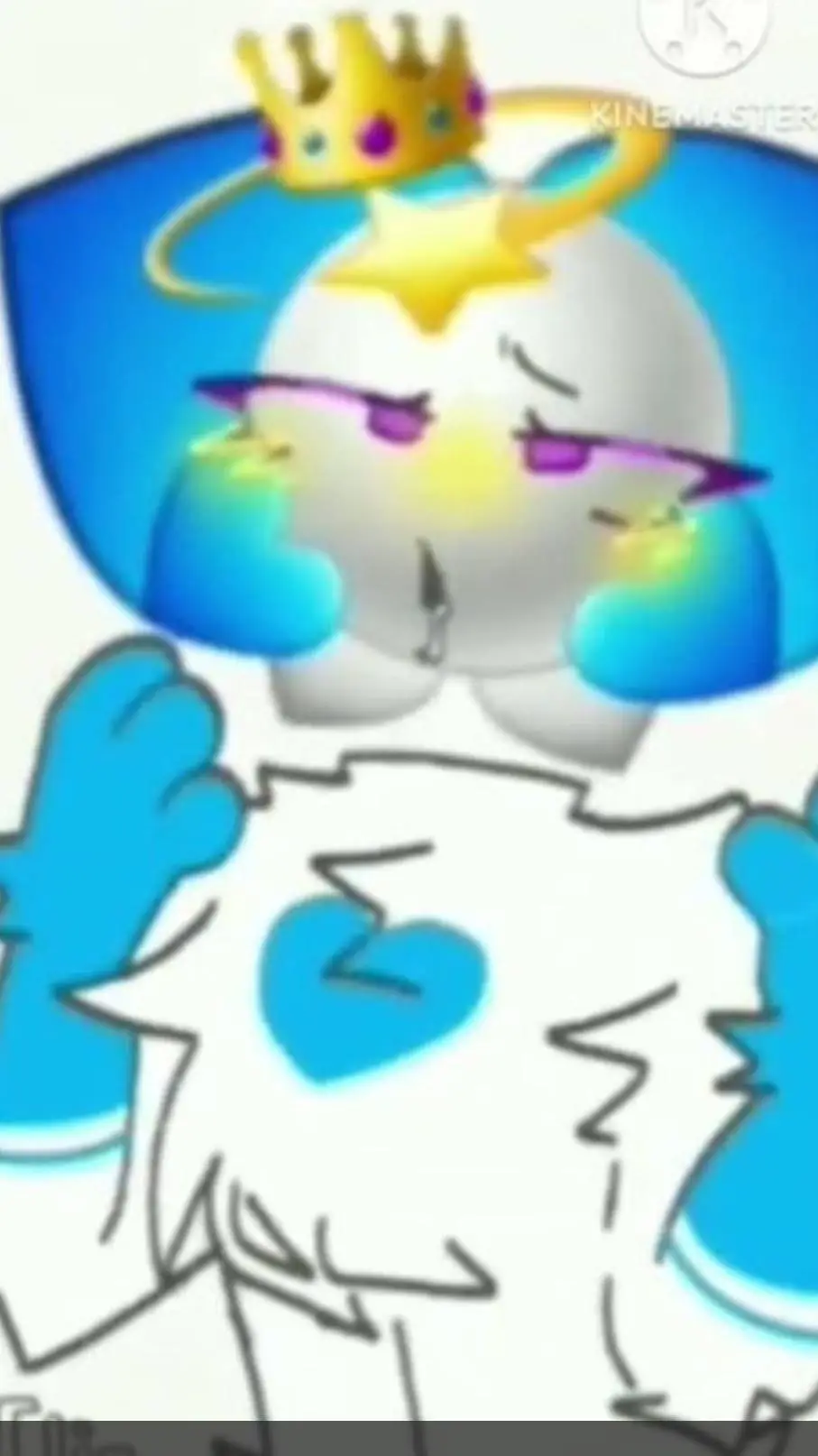 ai character: emojicat heat ig.  background