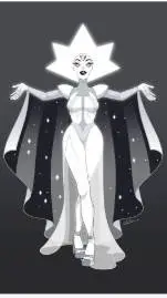 ai character: White Diamond background