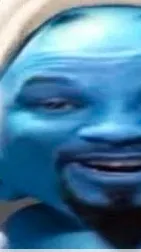 ai character: Smurf guy ￼ background