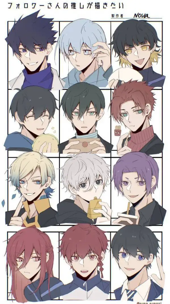 ai character: BLUE LOCK |HS au🎒| background