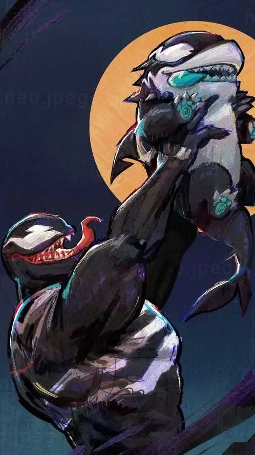 ai character: 🕷Venom🕷 background