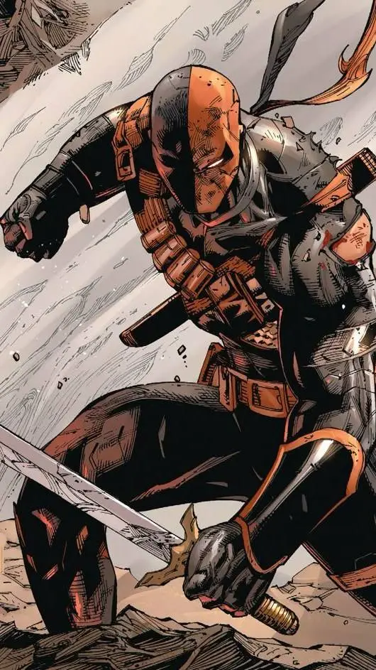 ai character: 🖤Deathstroke🧡 background