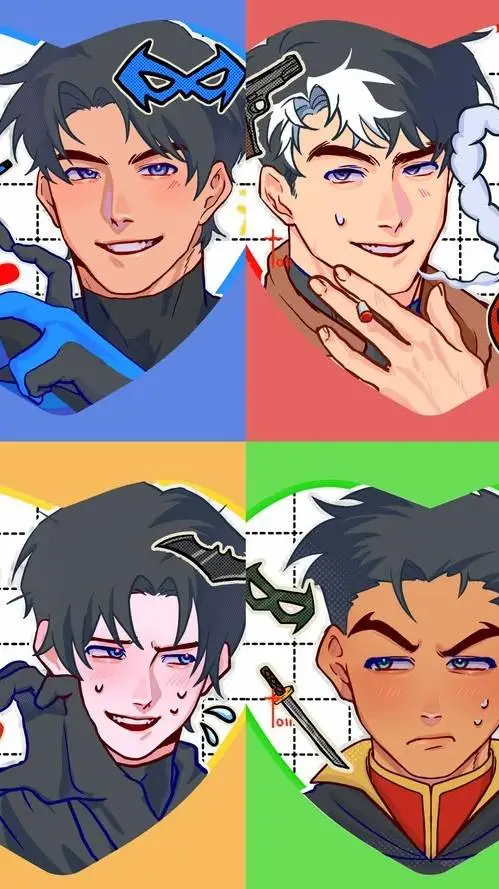 ai character: 🖤 Bat Brothers 🖤 background