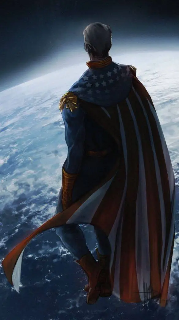 ai character: Homelander.  background