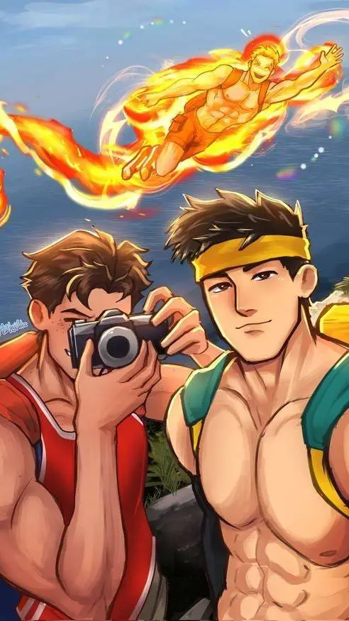 ai character: 🔥J x P x D🍁 background