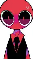 ai character: red meet banban background
