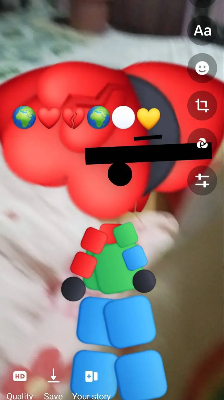 ai character: lovely heart/ash❤️ background