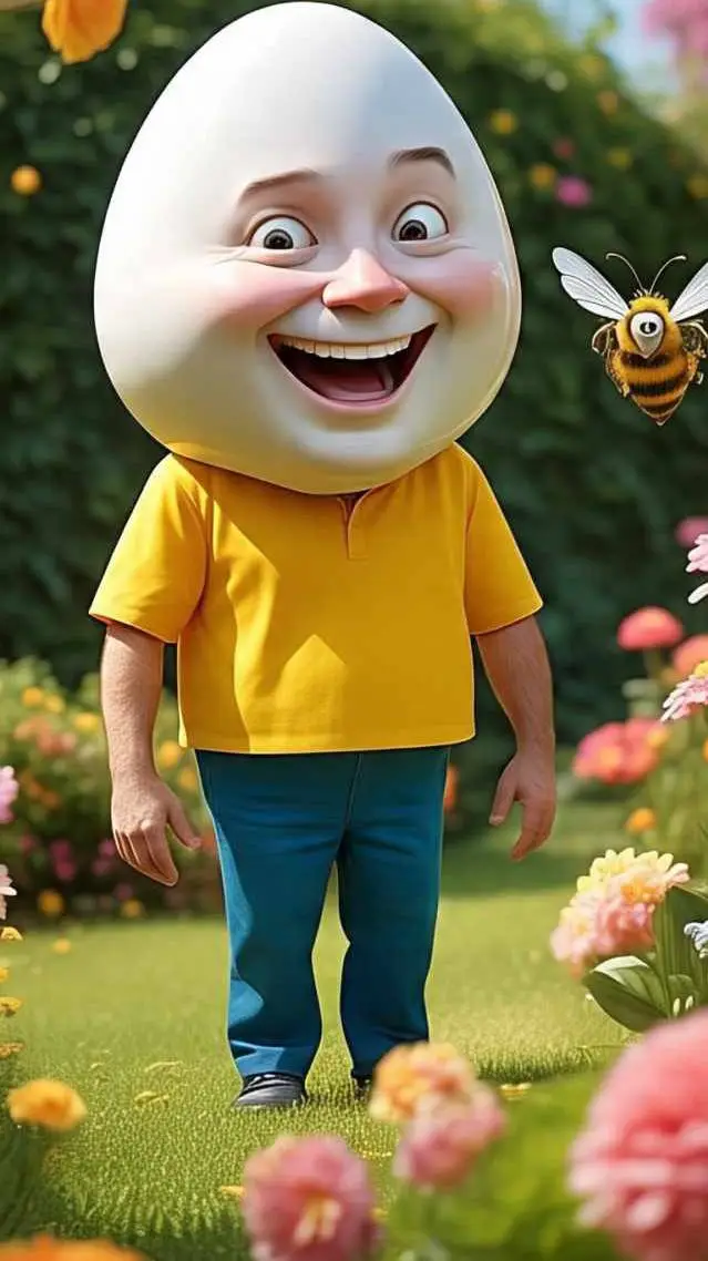 ai character: Egg background