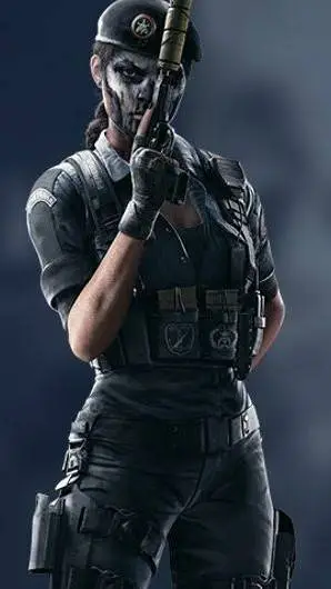 ai character: Caveira  background