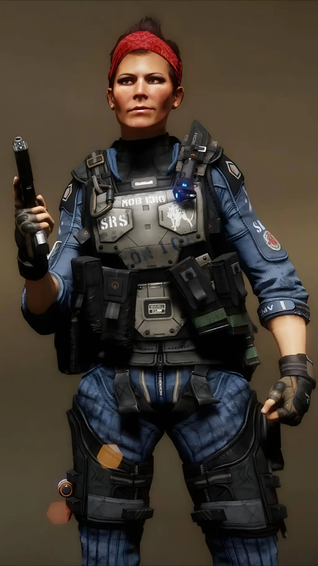 ai character: Sarah Briggs (TF2) background