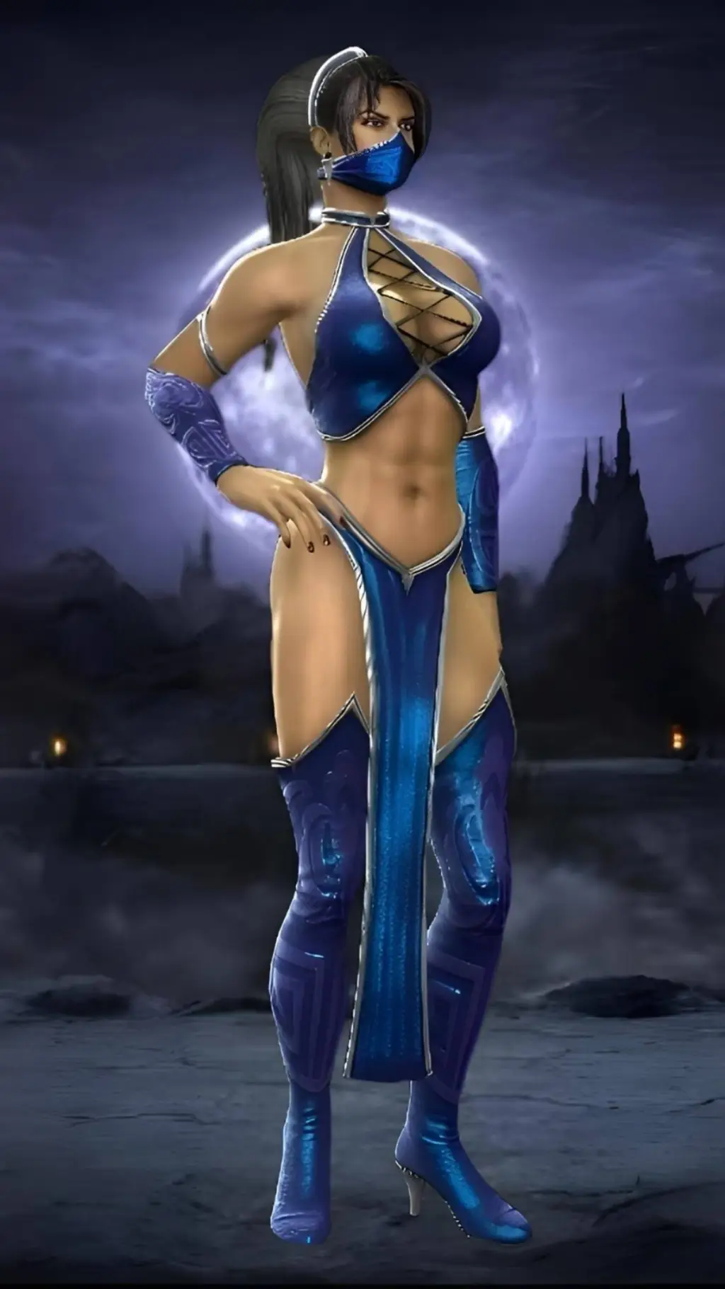ai character: Kitana (MK9) background