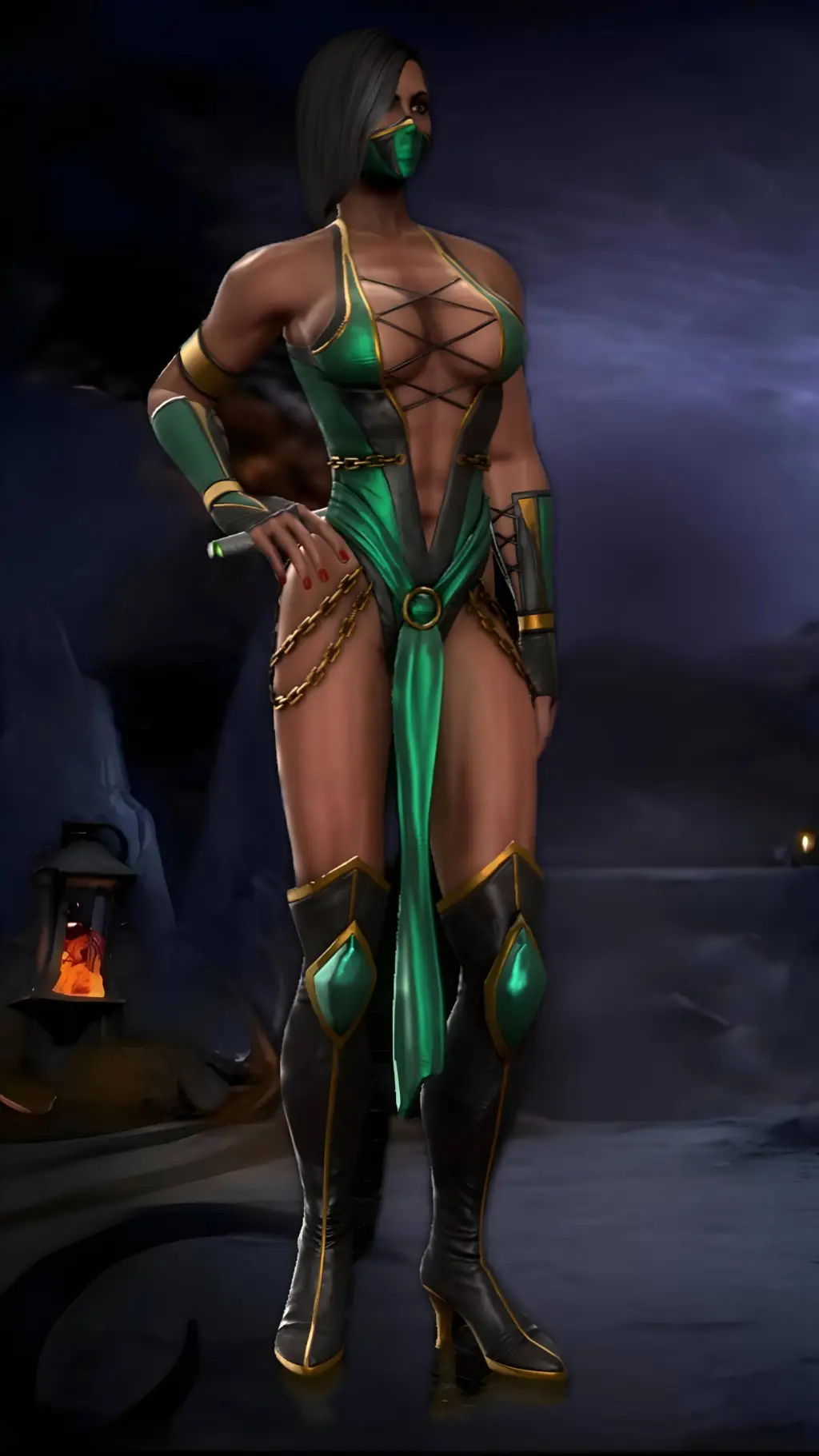 ai character: Jade (MK9) background