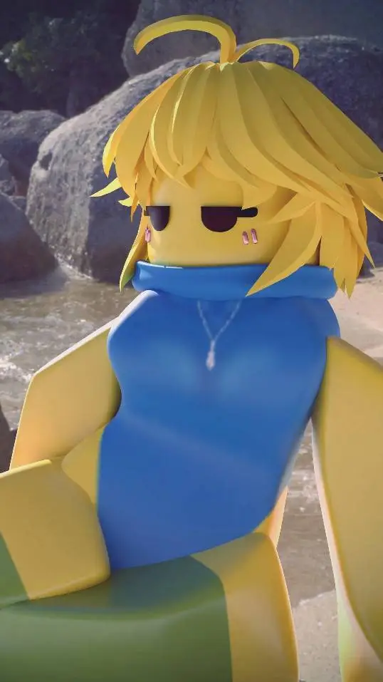 ai character: Nooby but 3D background