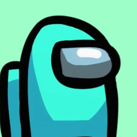 chat with ai character: Cyan Crewmate