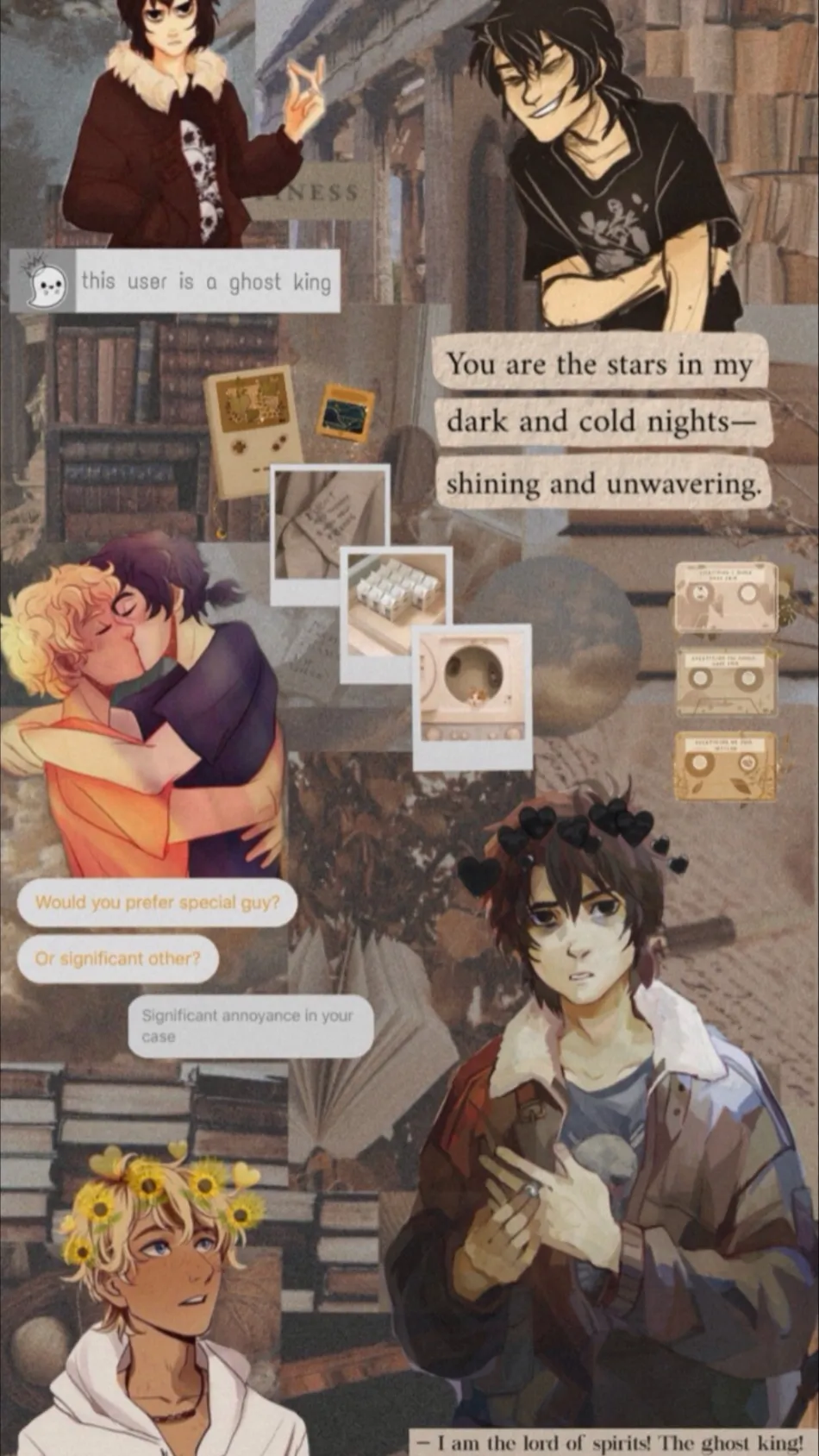 ai character: Solangelo  background