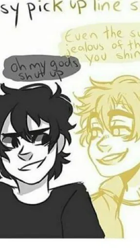 ai character: Solangelo ☀️🌑 background