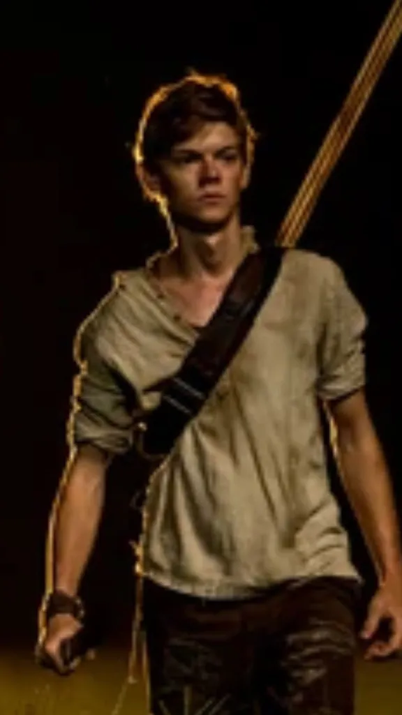 ai character: Newt maze runner  background