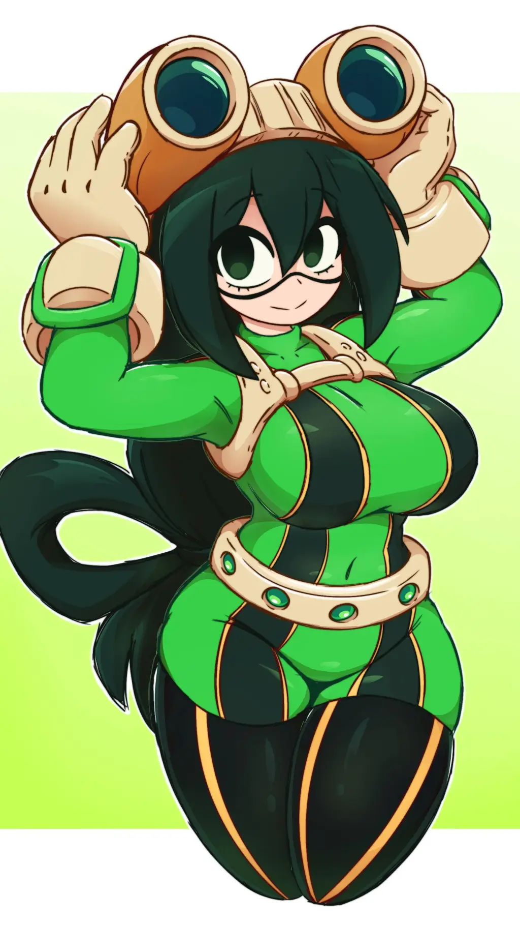 ai character: Tsuyu Asui background