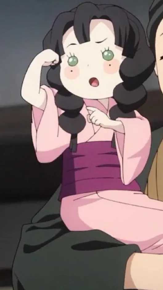 ai character: Baby mitsuri  background
