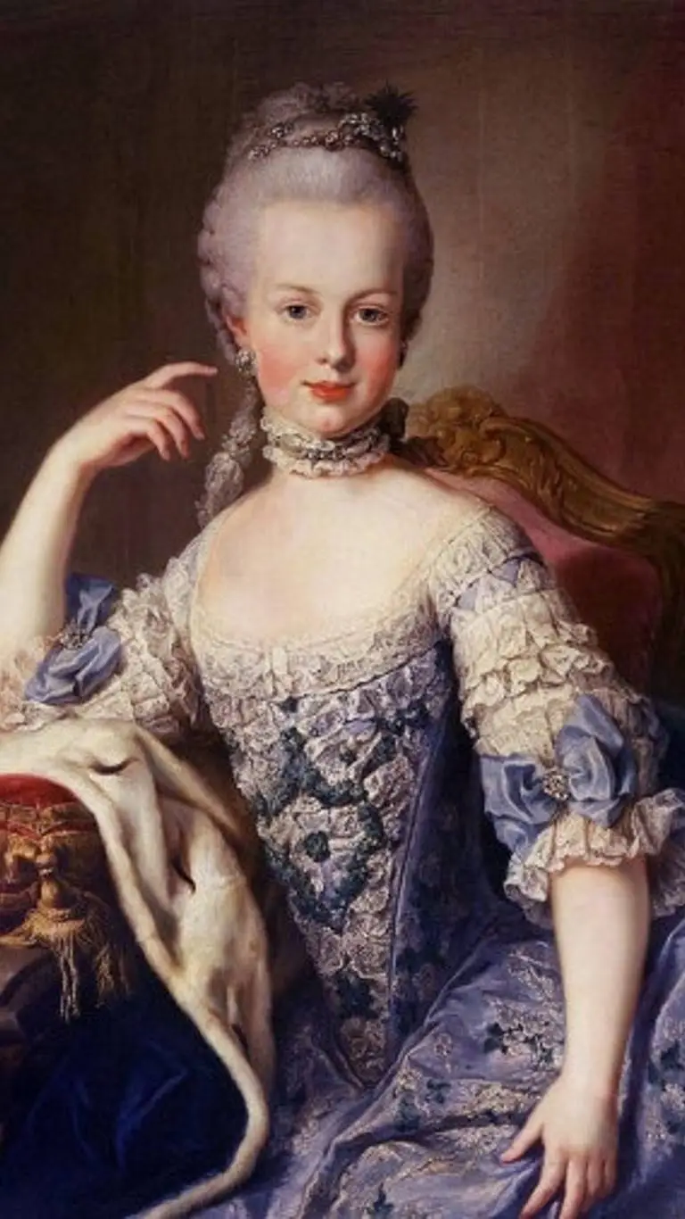 ai character: Marie Antoinette  background