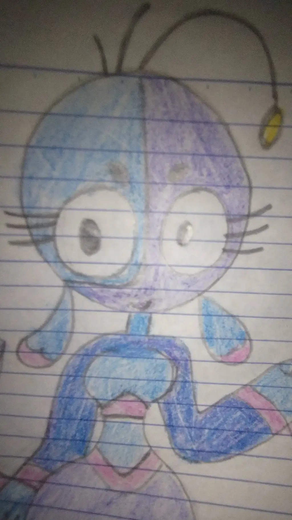 ai character: Sparkle background