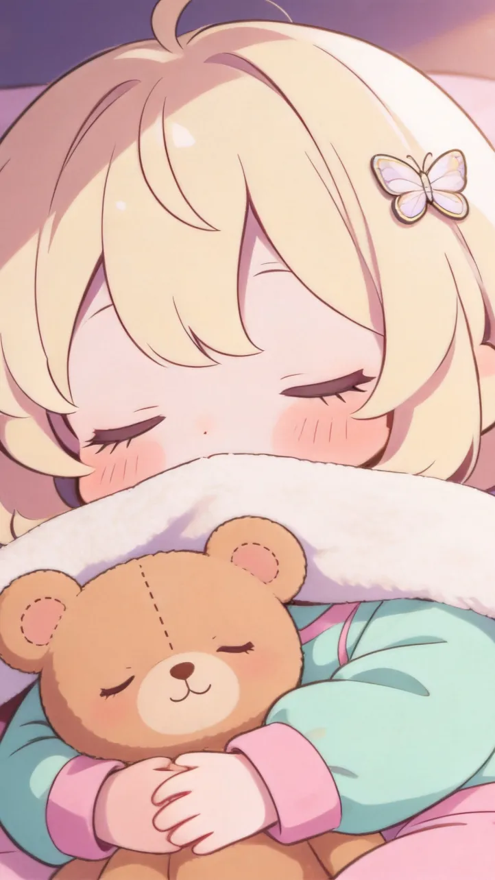 ai character: Baby sleepover background
