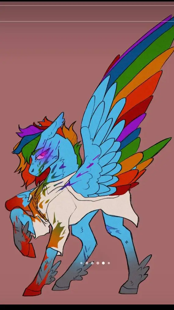 ai character: rainbowdash background