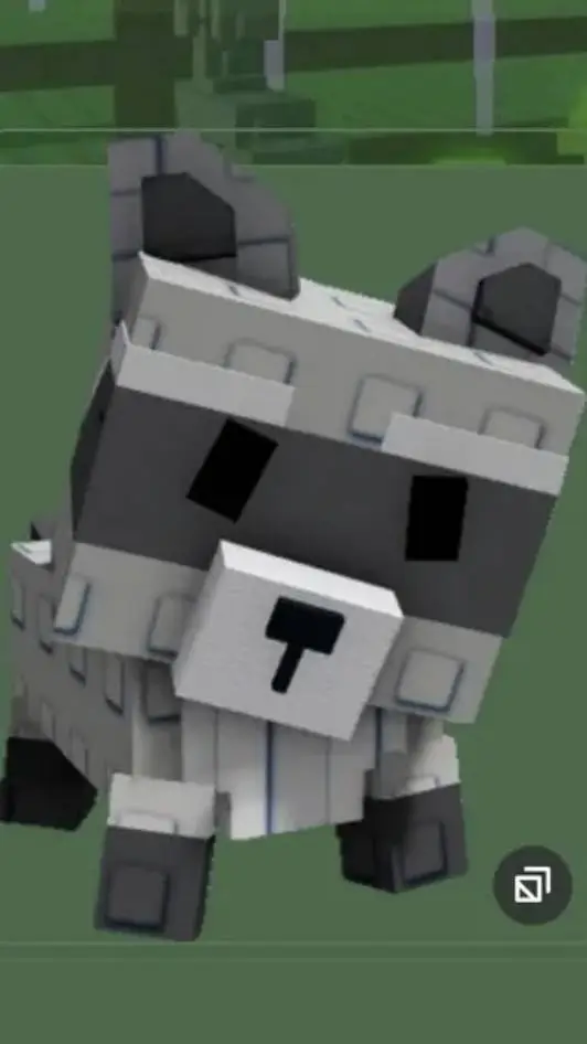 ai character: raccoon background