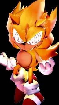 ai character: Fleetaway Sonic Om background