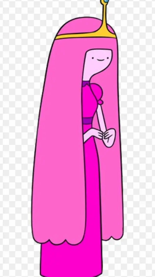 ai character: PRINCESS BUBBLEGUM background