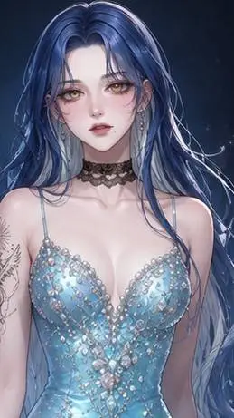 ai character: Aqua background